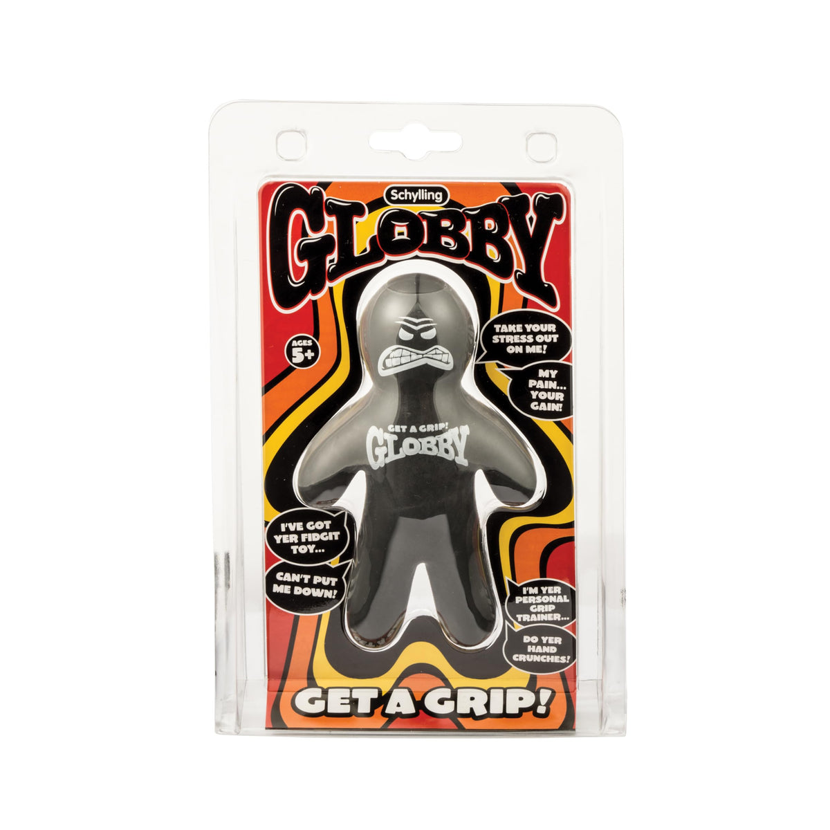 Schylling NeeDoh Teenie Cool Cat - Sensory Squeeze Toy - Contains 3 Mini Groovy Globs - 1.5" Wide - Color May Vary (Pack of 1)